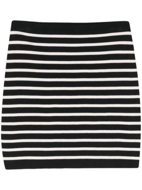 striped high-waist miniskirt by ROBERTO COLLINA