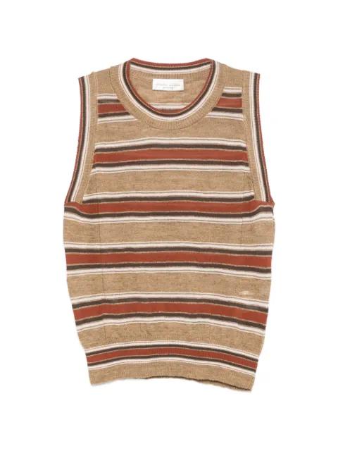 striped knitted tank top by ROBERTO COLLINA