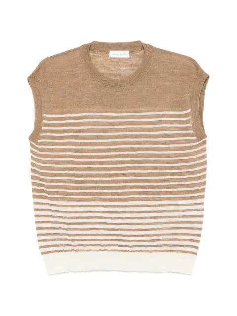 striped sleeveless sweater by ROBERTO COLLINA