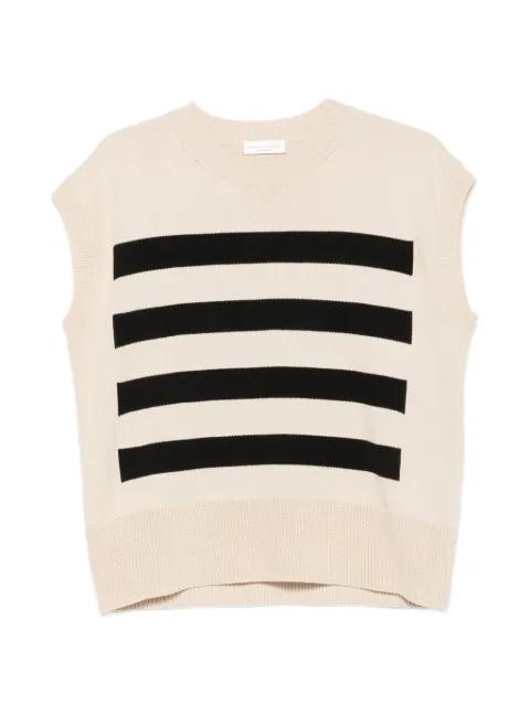 striped sleeveless top by ROBERTO COLLINA