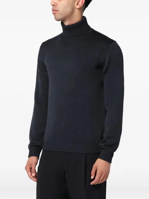turtleneck ribbed sweater by ROBERTO COLLINA