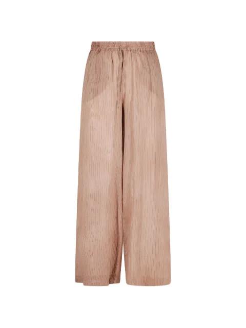 vertical-stripe palazzo pants by ROBERTO COLLINA