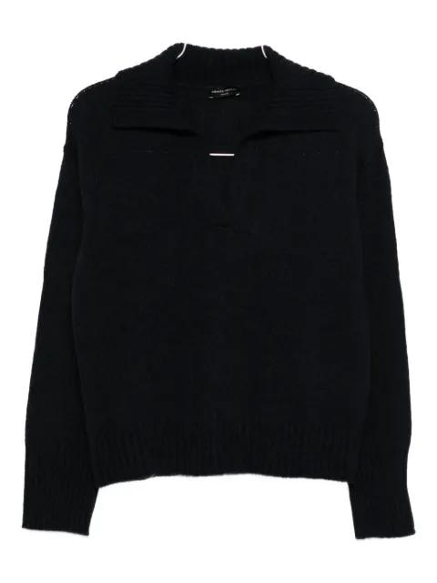 wool polo top by ROBERTO COLLINA