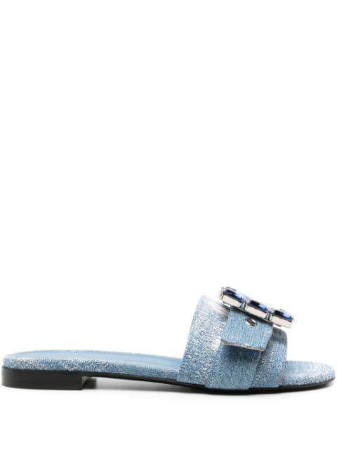 Fade denim slides by ROBERTO FESTA