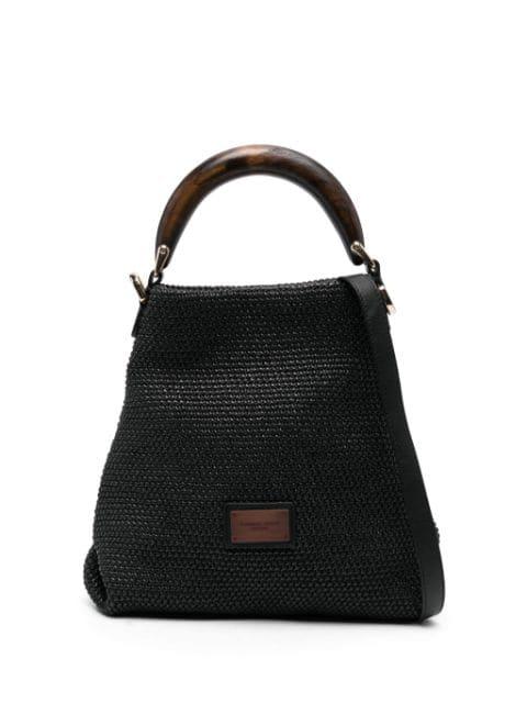 logo-patch tote bag by ROBERTO FESTA