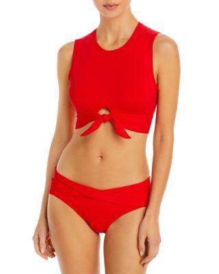 Ava Tank Swim Top & Ava Solid Twist Front Bikini Bottom by ROBIN PICCONE