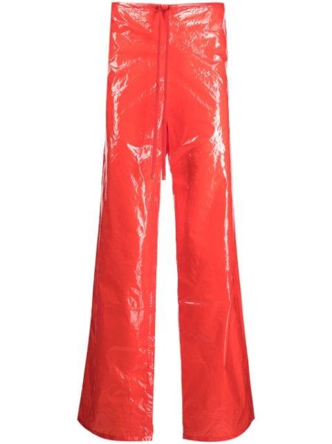 polished wide-leg trousers by ROBYN LYNCH
