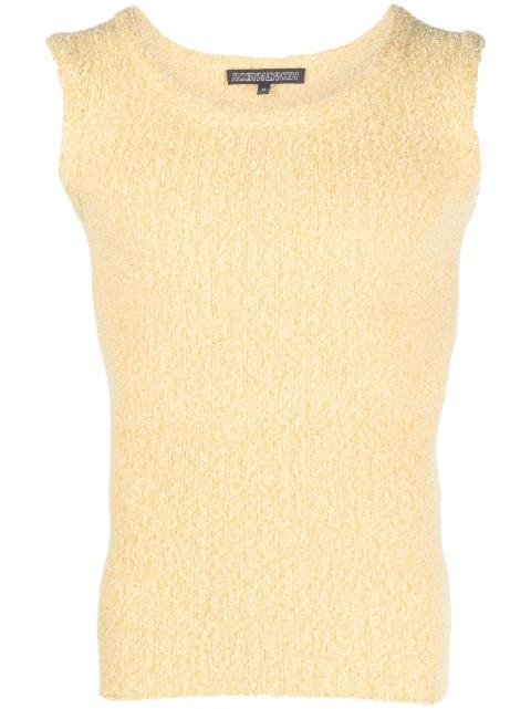 textured knit tank top by ROBYN LYNCH