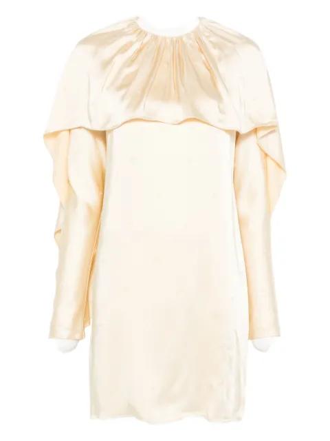 draped layered mini dress by ROCHAS
