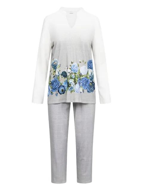floral v-neck pyjamas by ROCHAS