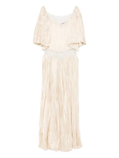 lace ruffled dress by ROCHAS