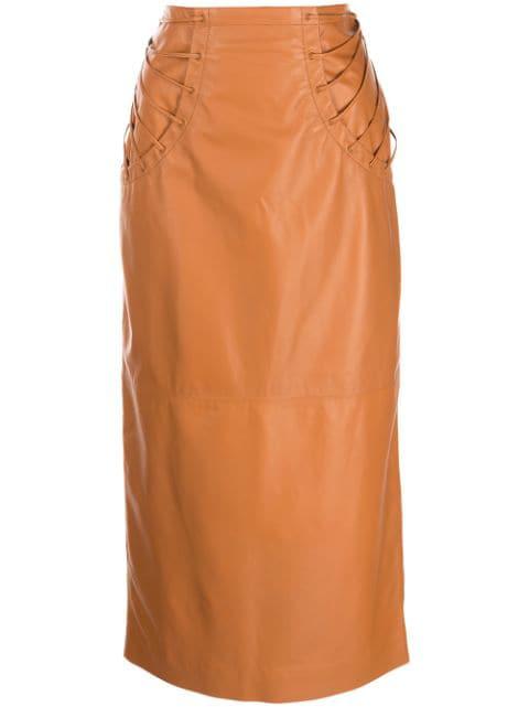 pencil midi skirt by ROCHAS