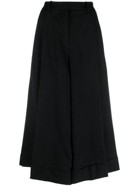 pleated wool culottes by ROCHAS