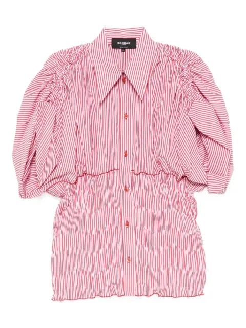 puffed-sleeve striped shirt by ROCHAS