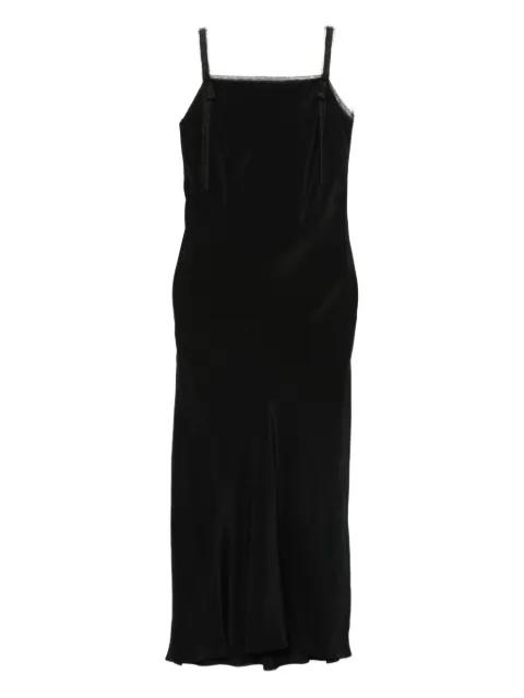 ribbon-trimmed slip dress by ROCHAS