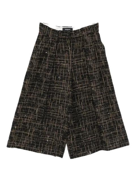 sequin-embellished checked trousers by ROCHAS
