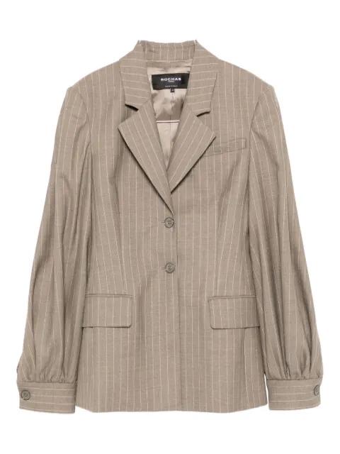 striped virgin-wool blazer by ROCHAS