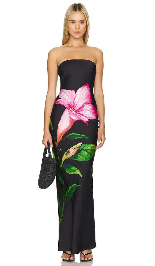 ROCOCO SAND Maxi Dress in Black by ROCOCO SAND