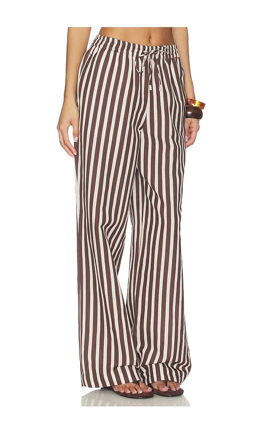 ROCOCO SAND Straight Pants in Brown by ROCOCO SAND