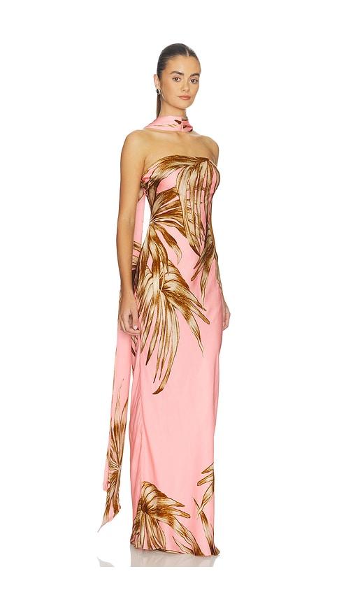 ROCOCO SAND Strapless Maxi Dress in Pink by ROCOCO SAND