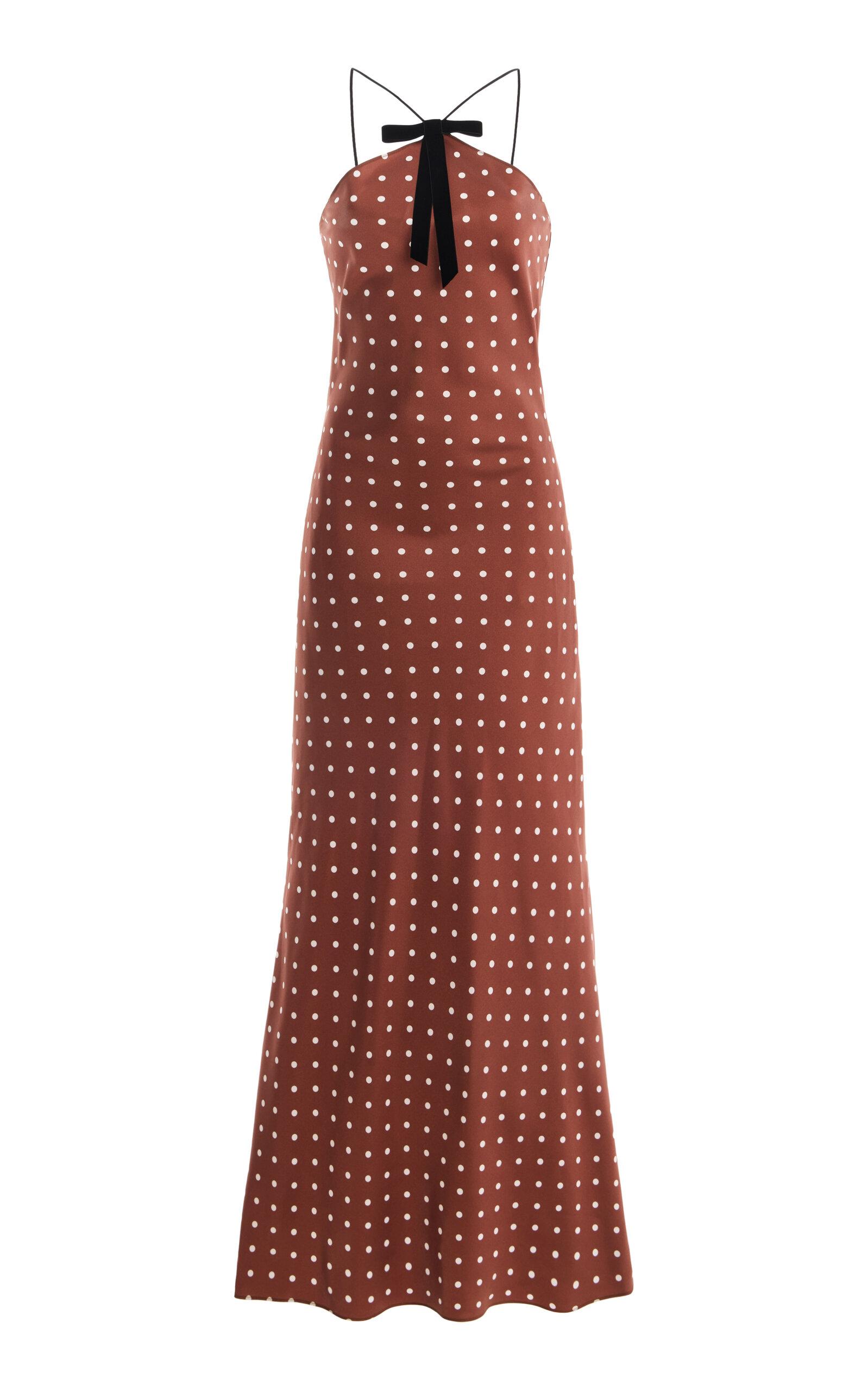 Rodarte Polka-Dot Silk-Twill Midi Dress - Moda Operandi by RODARTE