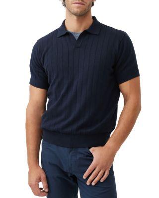 Freys Crescent Knit Short Sleeve Polo Sweater by RODD&GUNN