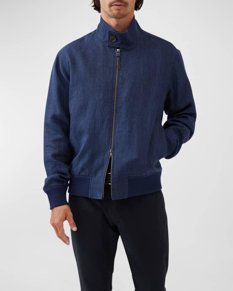 Men's Cascades Linen-Wool Bomber Jacket by RODD&GUNN