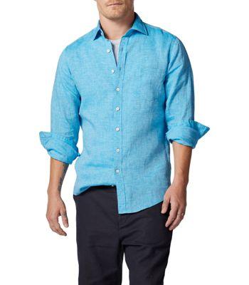 Men's Coromandel Sport Fit Linen Shirt by RODD&GUNN