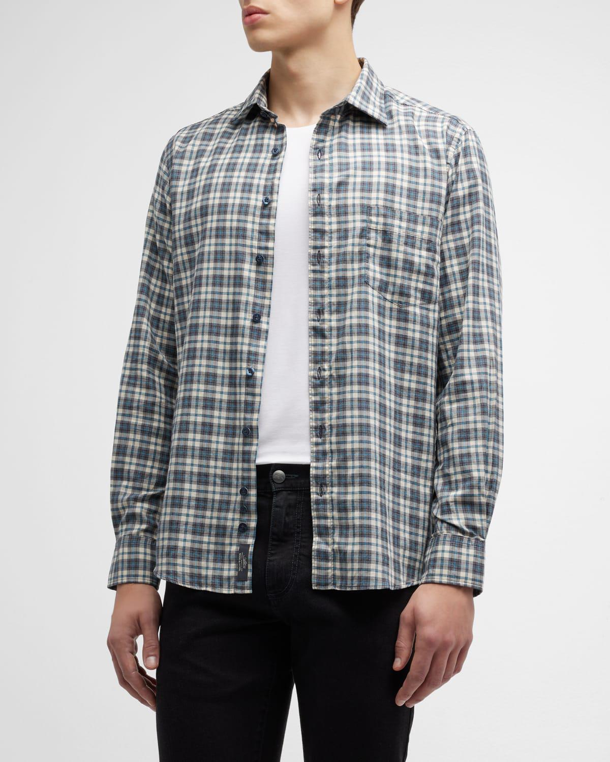 Men's Parnell Flannel Sport Shirt by RODD&GUNN