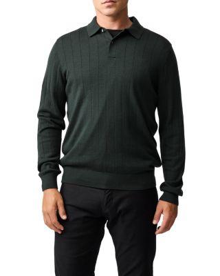 Murdoch Textured Wool Polo Sweater by RODD&GUNN