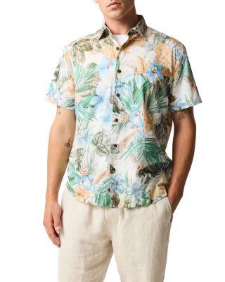 Otokia Botanical Print Short Sleeve Shirt by RODD&GUNN