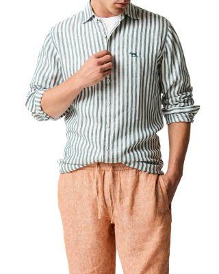 Seadown Linen Striped Shirt by RODD&GUNN