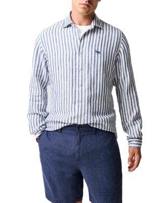 Seadown Linen Striped Shirt by RODD&GUNN