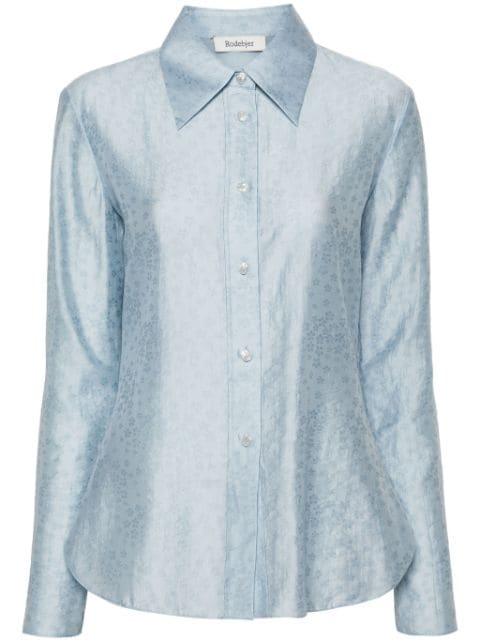 Carmen floral-embroidered shirt by RODEBJER