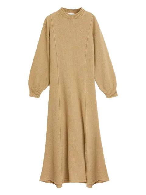Tanner merino wool seam detail midi dress by RODEBJER