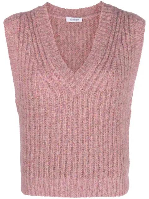 chunky-knit sleeveless vest by RODEBJER