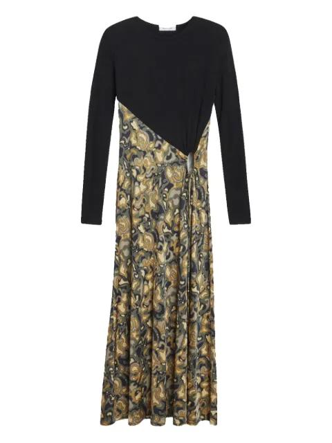 ribbed marbled midi dress by RODEBJER