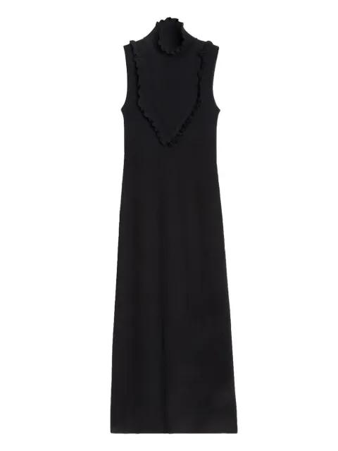 ribbed ruffle maxi dress by RODEBJER