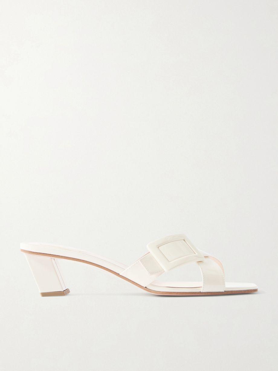 45 buckled patent-leather mules by ROGER VIVIER