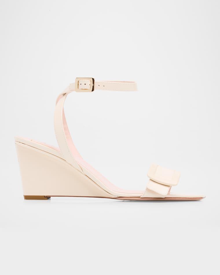 60mm Belle Vivier Patent Leather Wedge Sandals by ROGER VIVIER