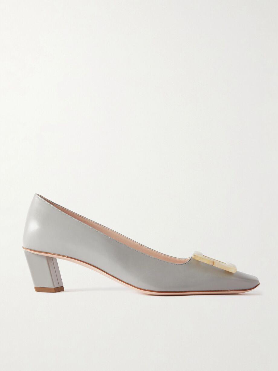 Belle Vivier 45 buckled leather pumps by ROGER VIVIER