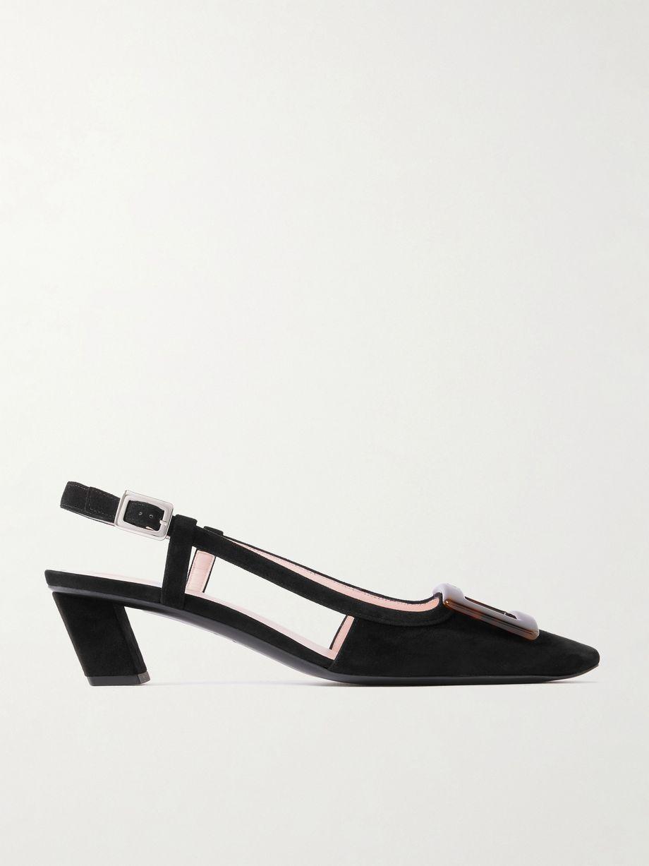 Belle Vivier 45 suede slingback pumps by ROGER VIVIER