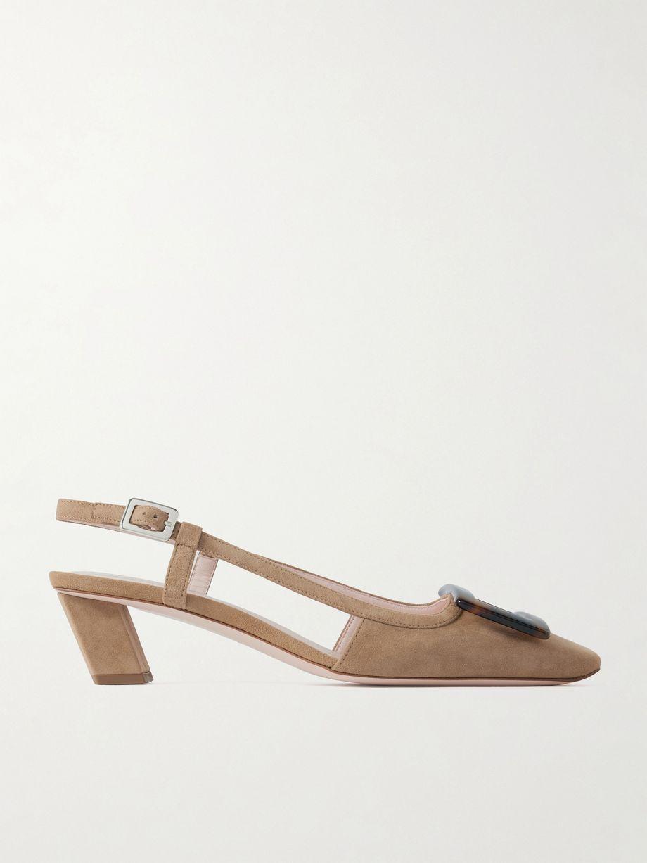 Belle Vivier 45 suede slingback pumps by ROGER VIVIER