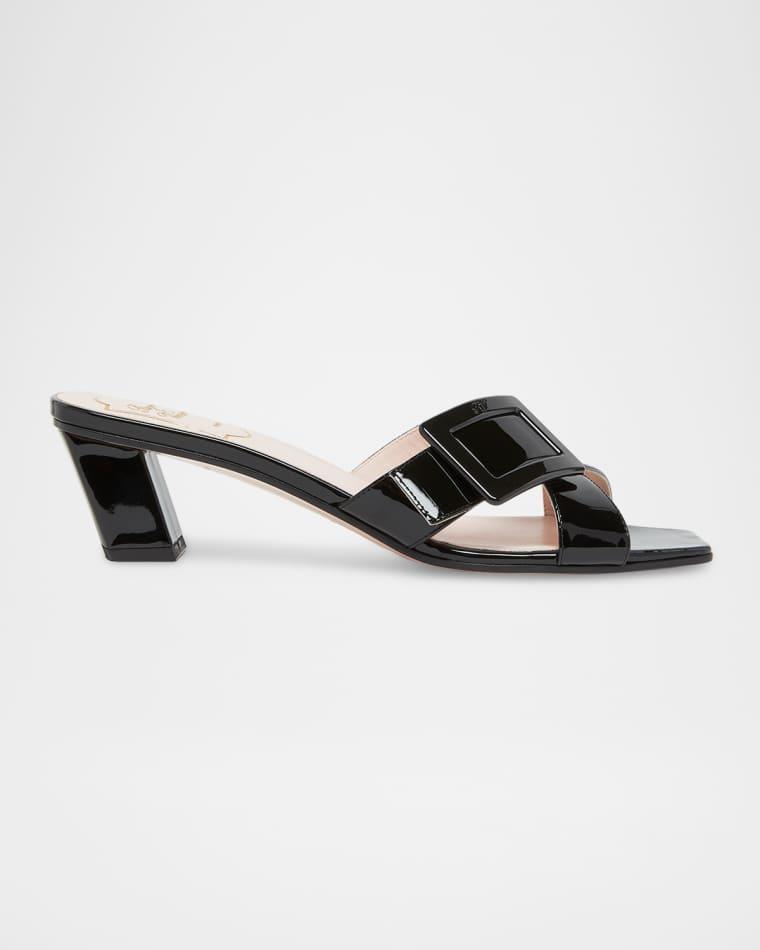 Belle Vivier Cross-Strap Leather Sandals by ROGER VIVIER