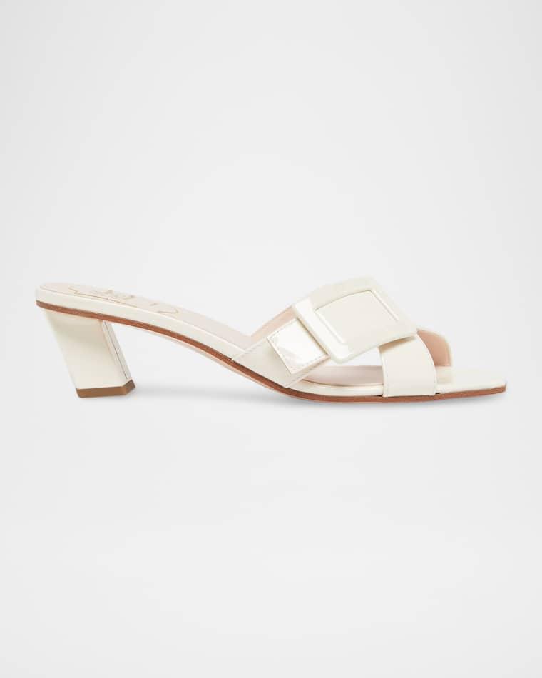 Belle Vivier Cross-Strap Leather Sandals by ROGER VIVIER