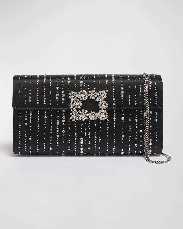 Belle Vivier Crystal Satin Clutch Bag by ROGER VIVIER
