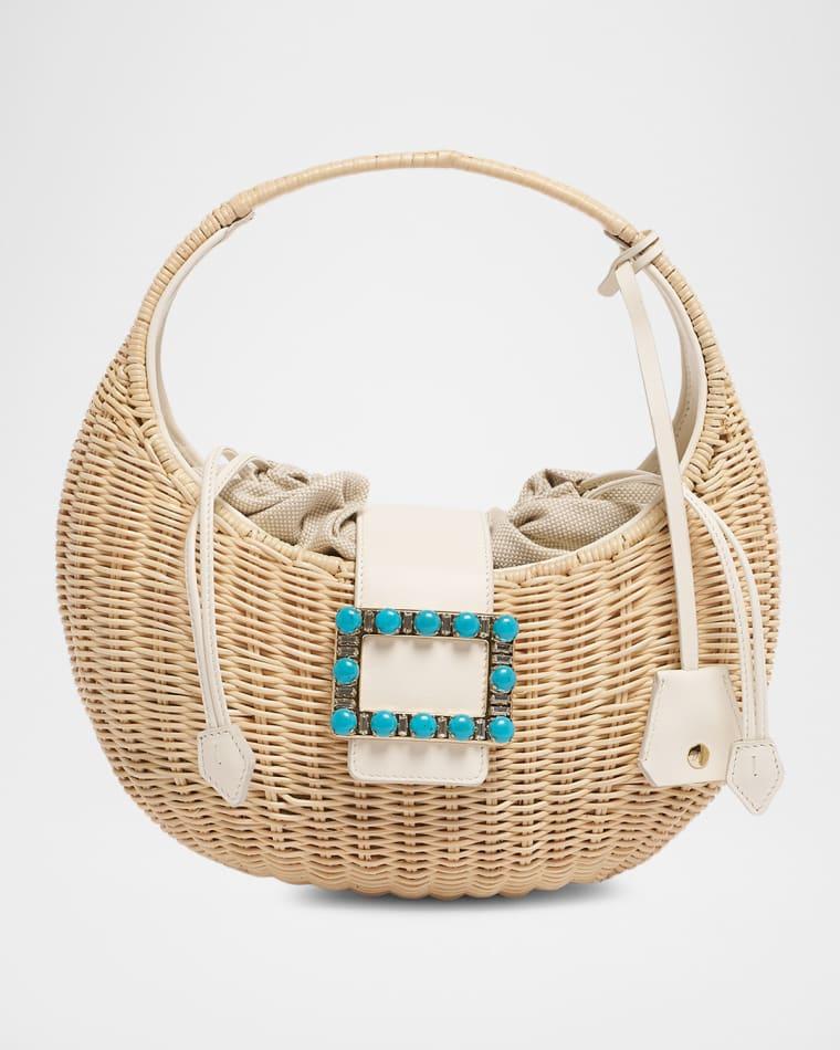 Belle Vivier Rattan Top-Handle Bag by ROGER VIVIER
