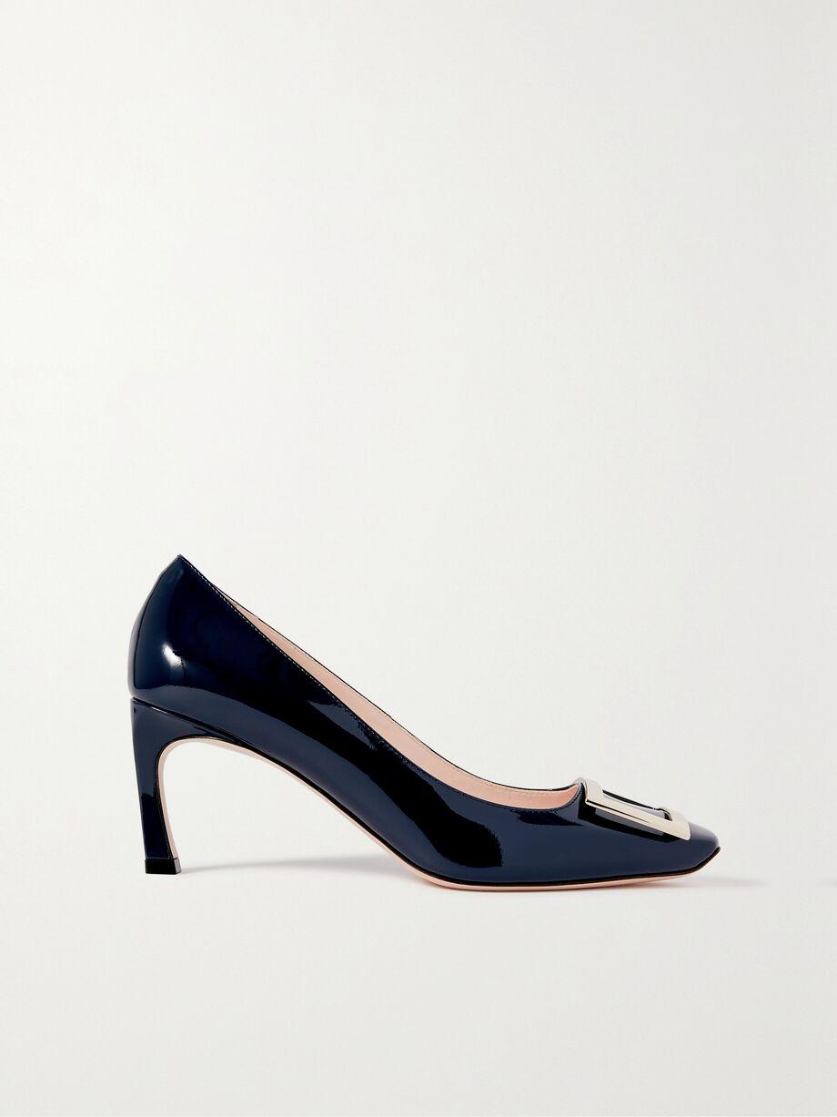 Belle Vivier Trompette 70 buckled patent-leather pumps by ROGER VIVIER