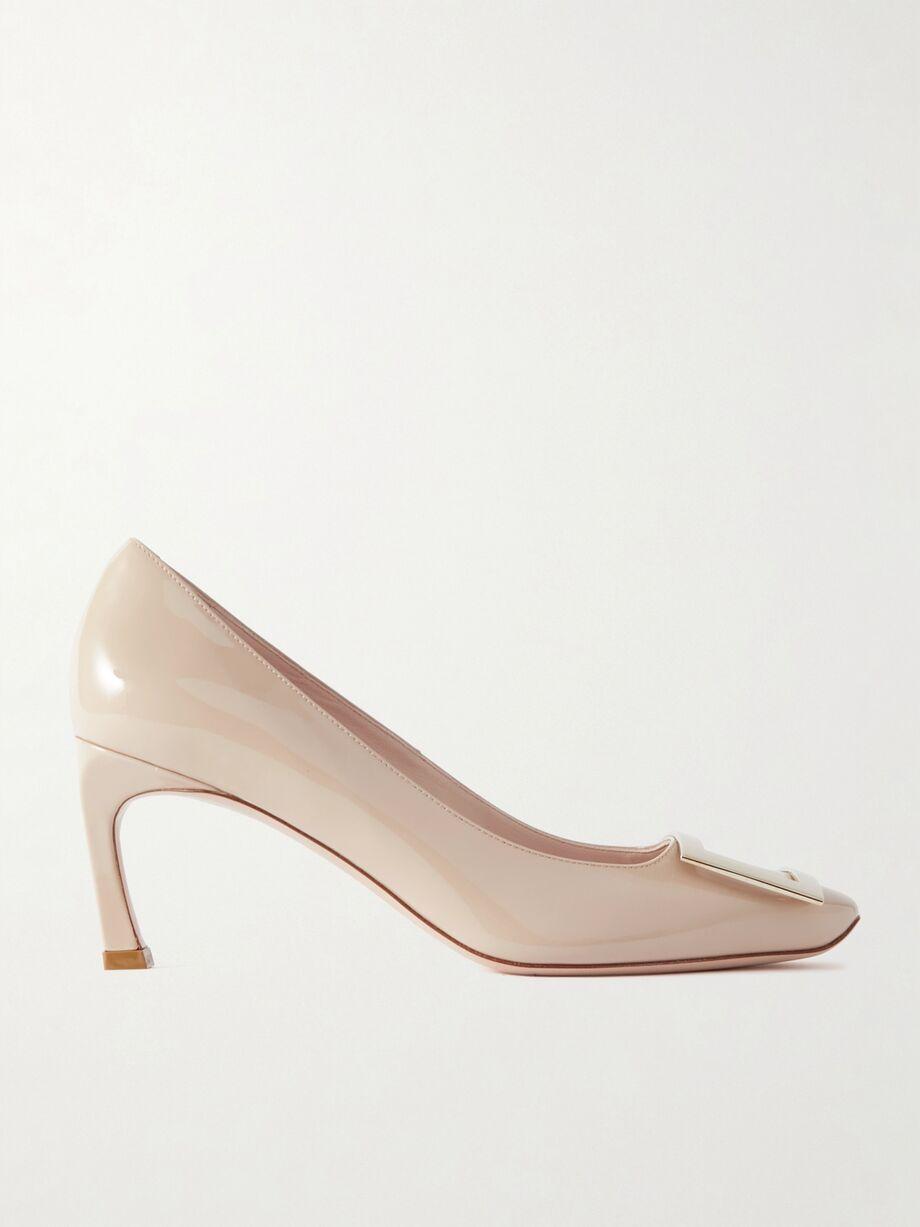 Belle Vivier Trompette 70 buckled patent-leather pumps by ROGER VIVIER