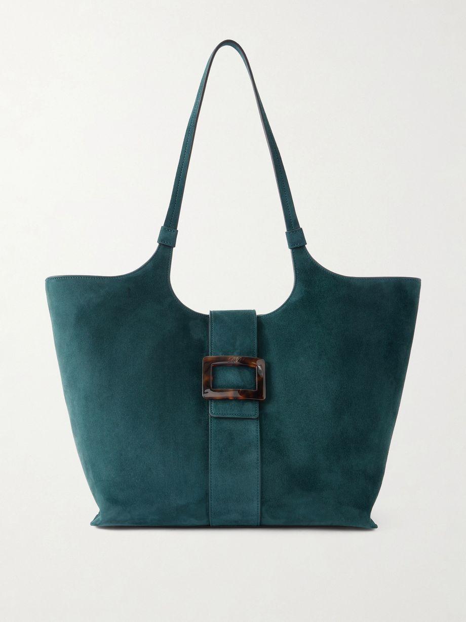 Belle Vivier medium buckled suede tote by ROGER VIVIER